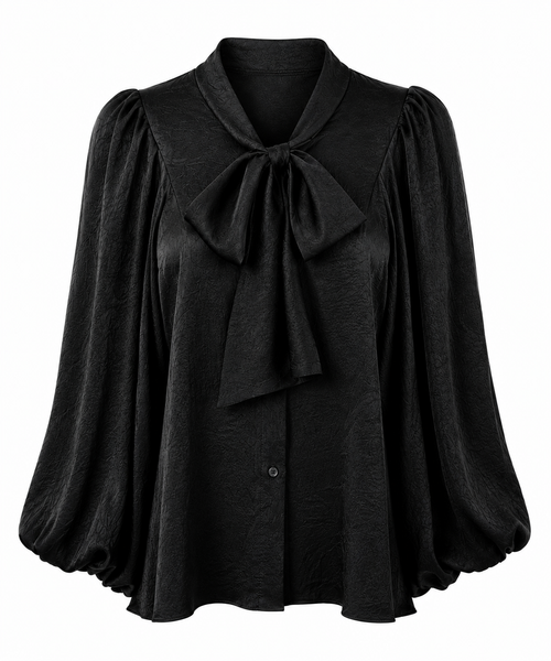 BLUSE MIT SCHLEIFE