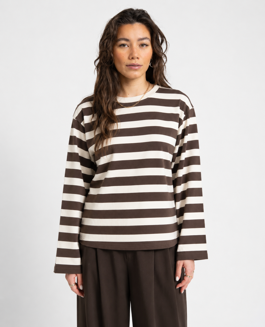 GESTREIFTES OVERSIZE-SHIRT