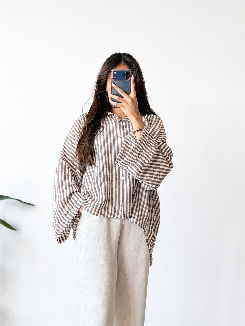 HAUT RAYÉ OVERSIZE