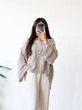 HAUT RAYÉ OVERSIZE