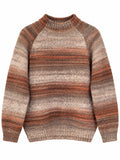 MULTICOLORED KNITTED PULLOVER