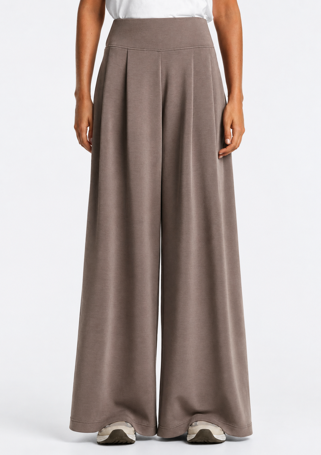 SOFT-TOUCH WIDE-LEG TROUSERS