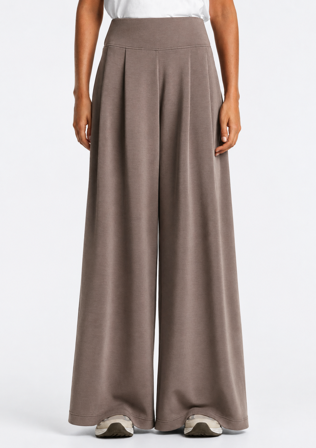 SOFT-TOUCH WIDE-LEG TROUSERS
