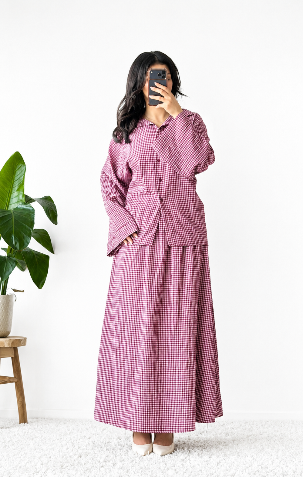 ENSEMBLE À CARREAUX