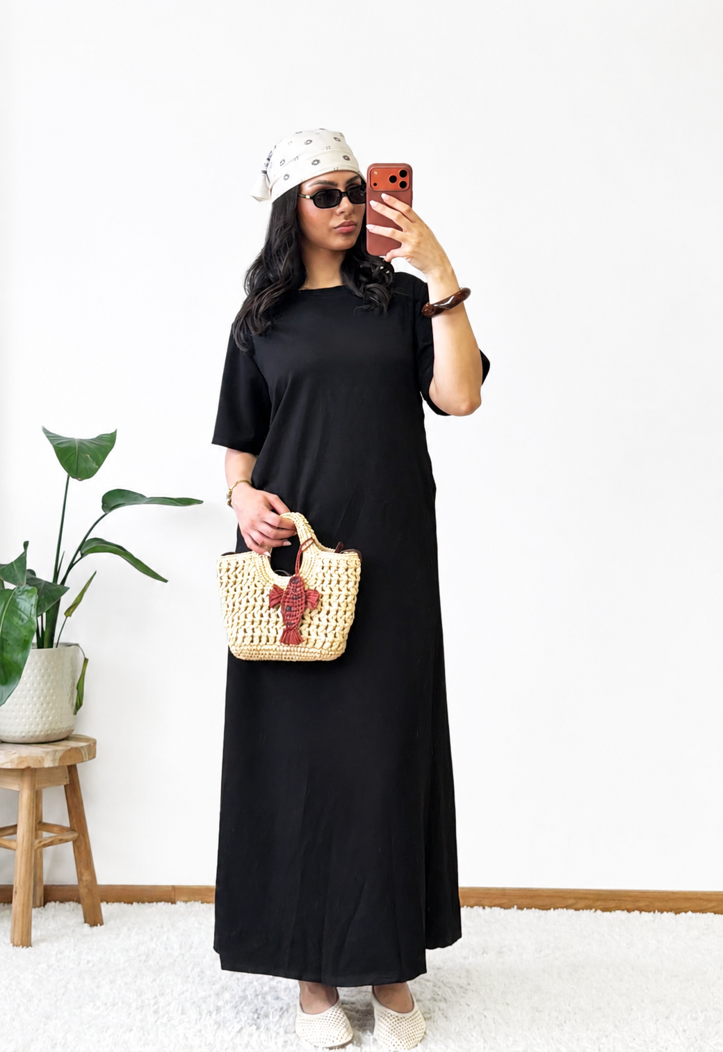 ROBE À MANCHES COURTES