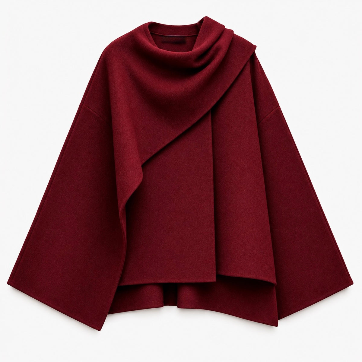 CAPE COAT WITH SCARF