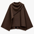 CAPE COAT WITH SCARF