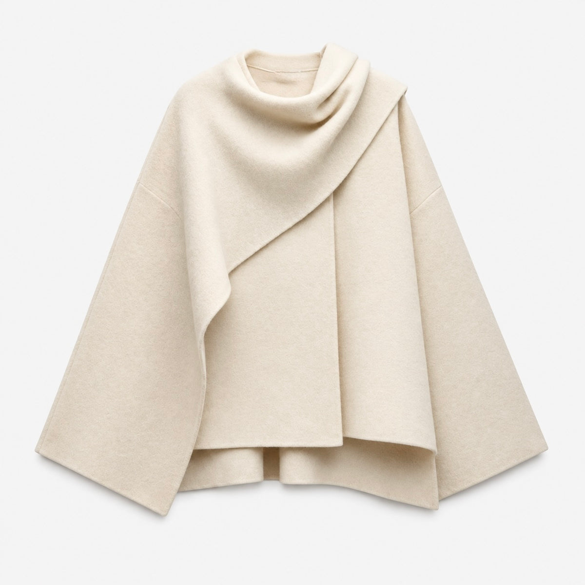 CAPE COAT WITH SCARF