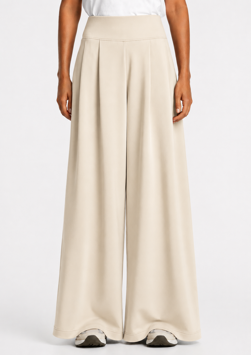 SOFT-TOUCH WIDE-LEG TROUSERS