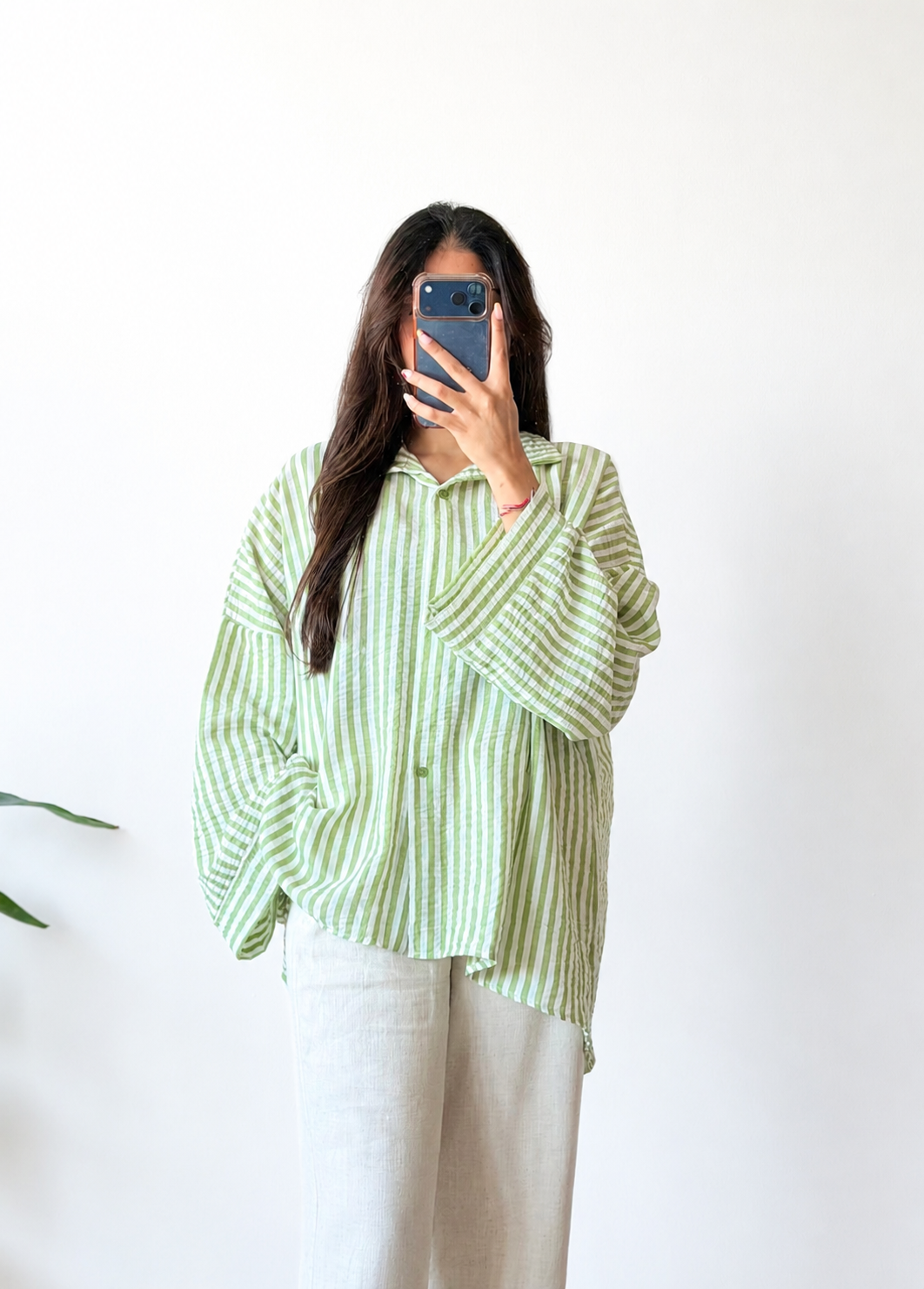 HAUT RAYÉ OVERSIZE