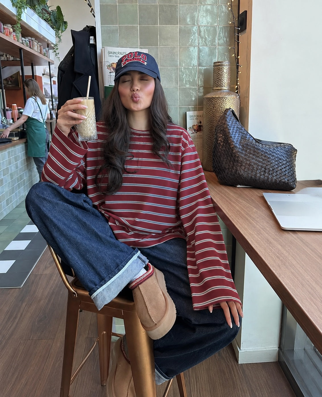 OVERSIZED STREIFEN OBERTEIL