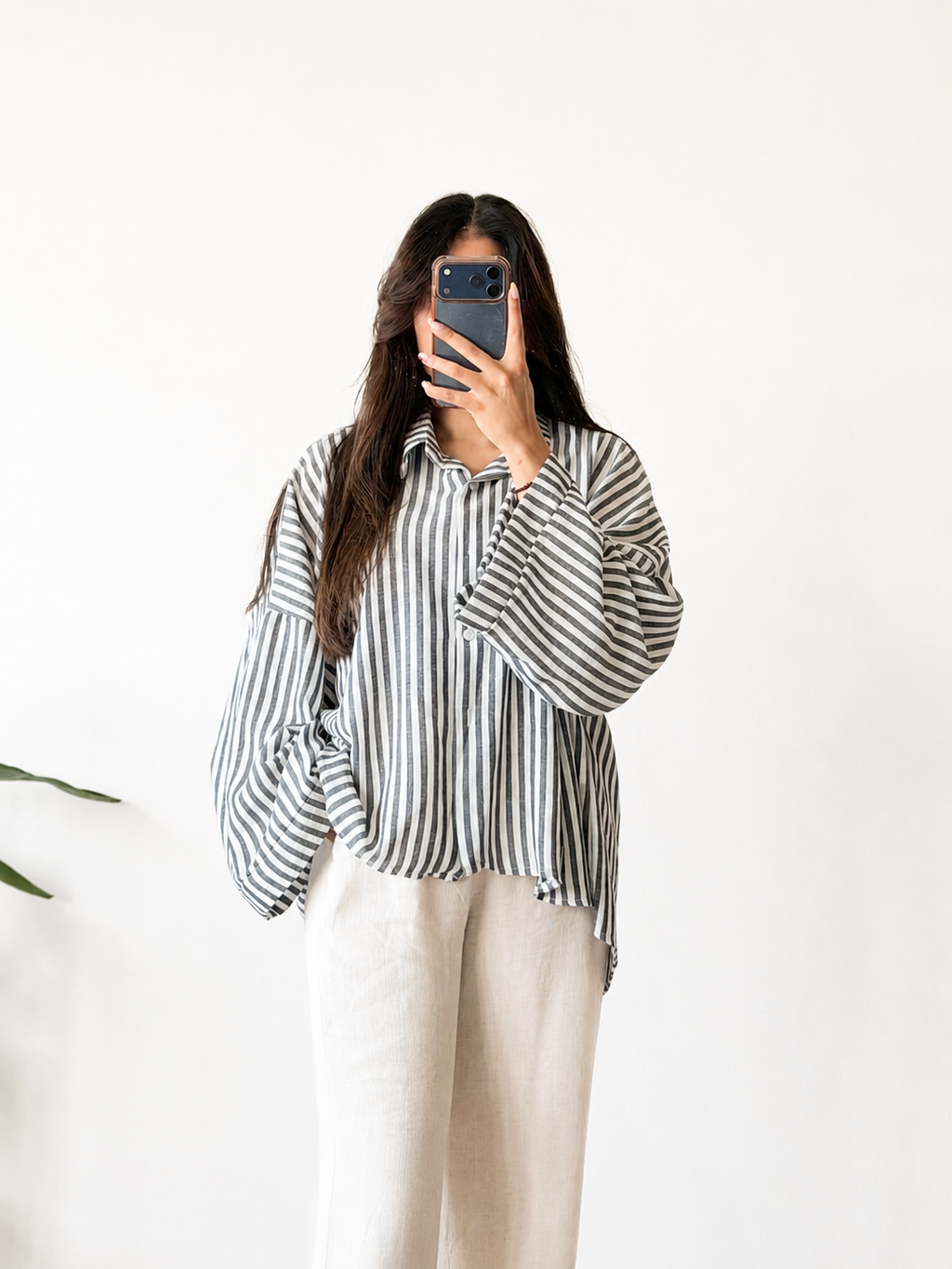 OVERSIZED GESTREIFTES OBERTEIL
