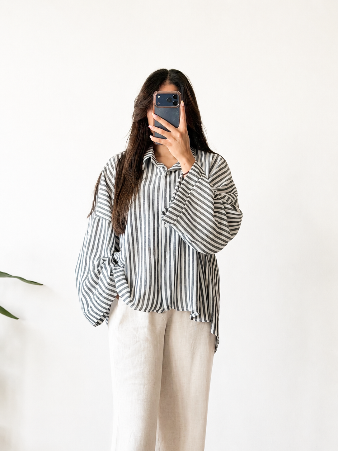 HAUT RAYÉ OVERSIZE