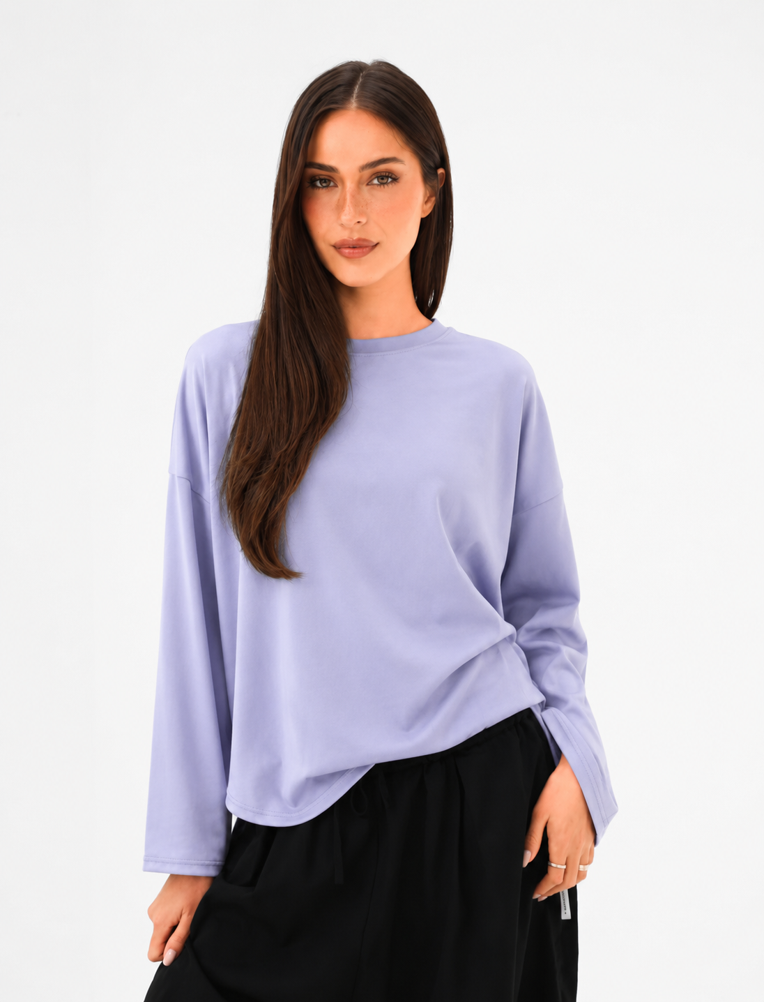 T-SHIRT OVERSIZE À MANCHES LONGUES