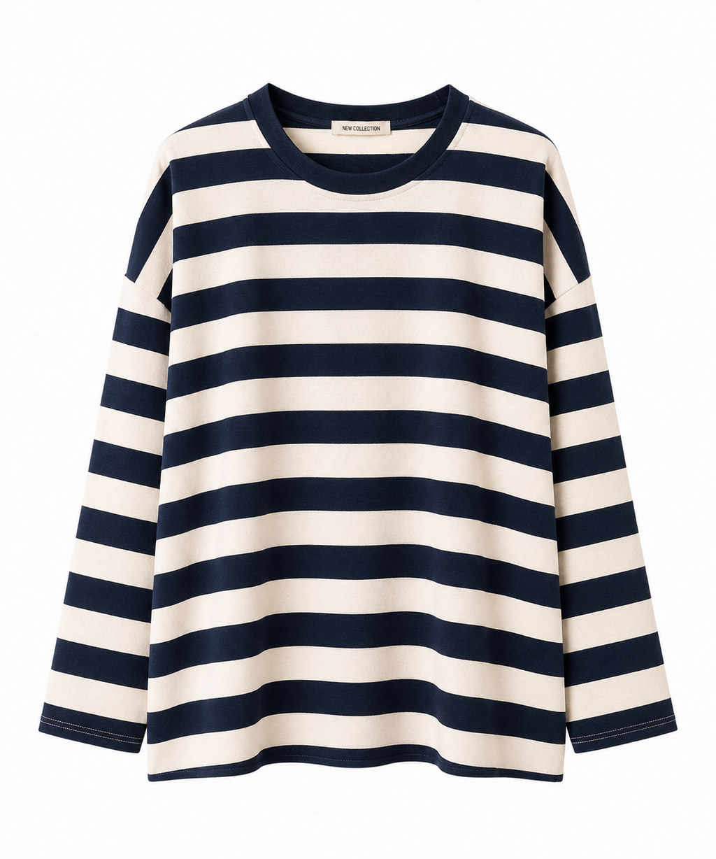 GESTREIFTES OVERSIZE-SHIRT