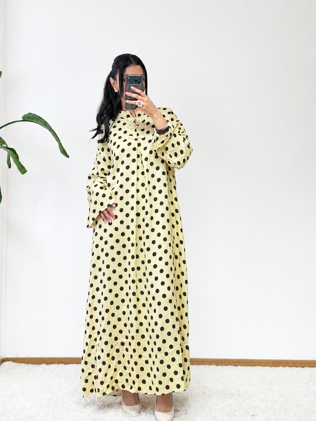 MAXIDRESS WITH POLKA-DOTS – Golden Dune