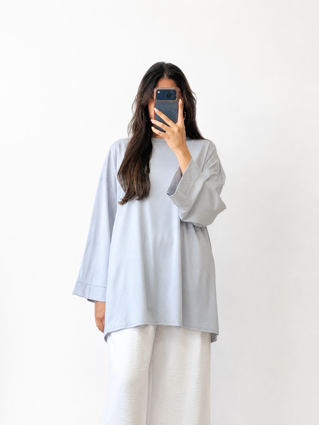 T-SHIRT OVERSIZE À MANCHES LONGUES