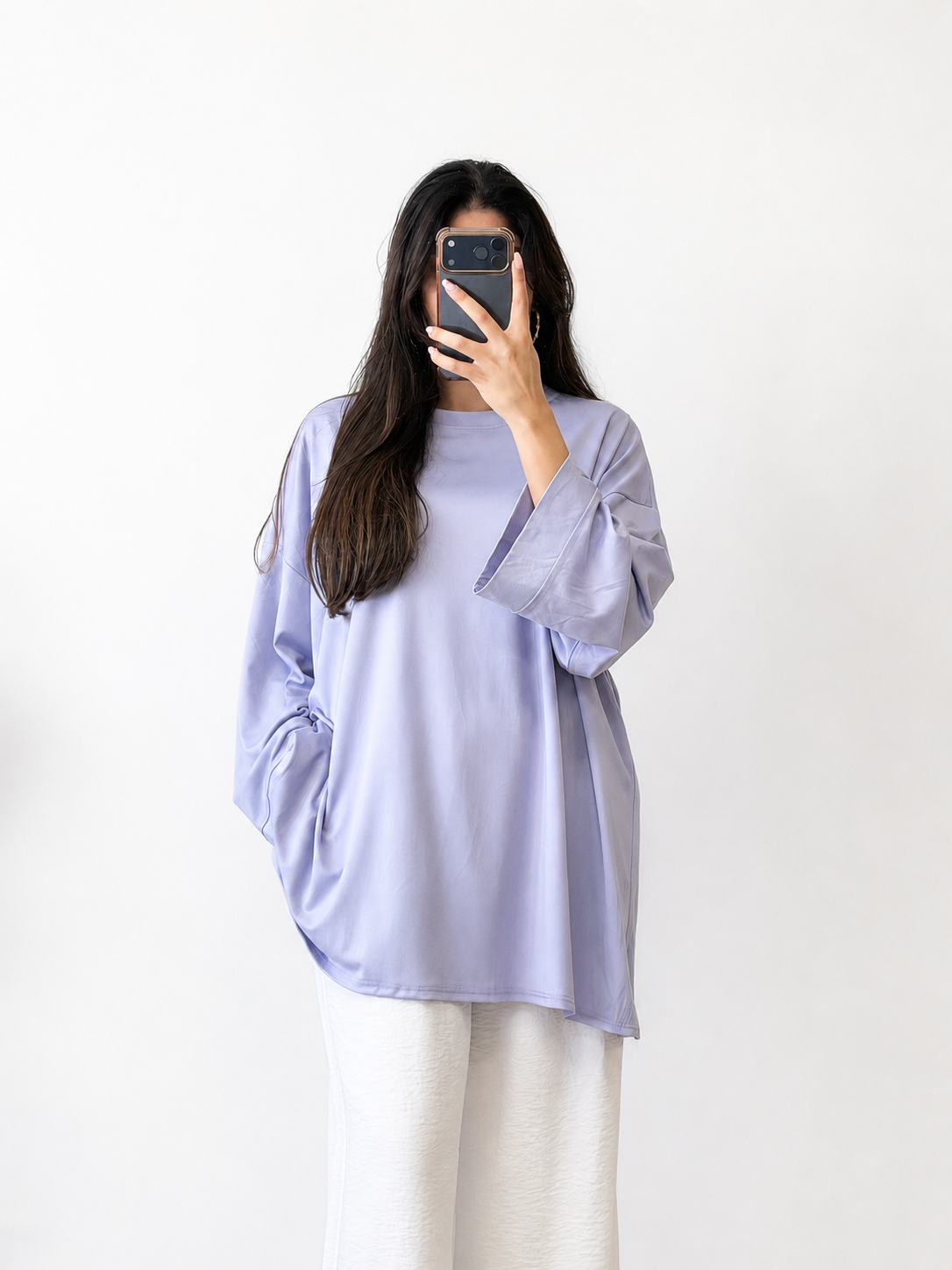 T-SHIRT OVERSIZE À MANCHES LONGUES