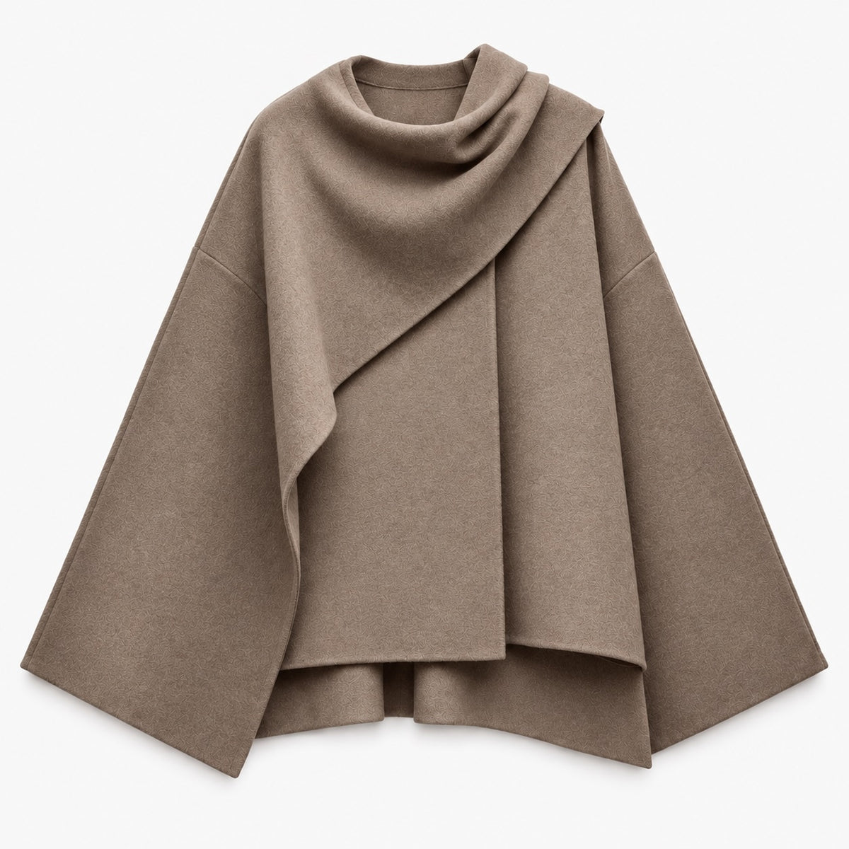 CAPE COAT WITH SCARF