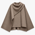 CAPE MANTEL MIT SCHAL