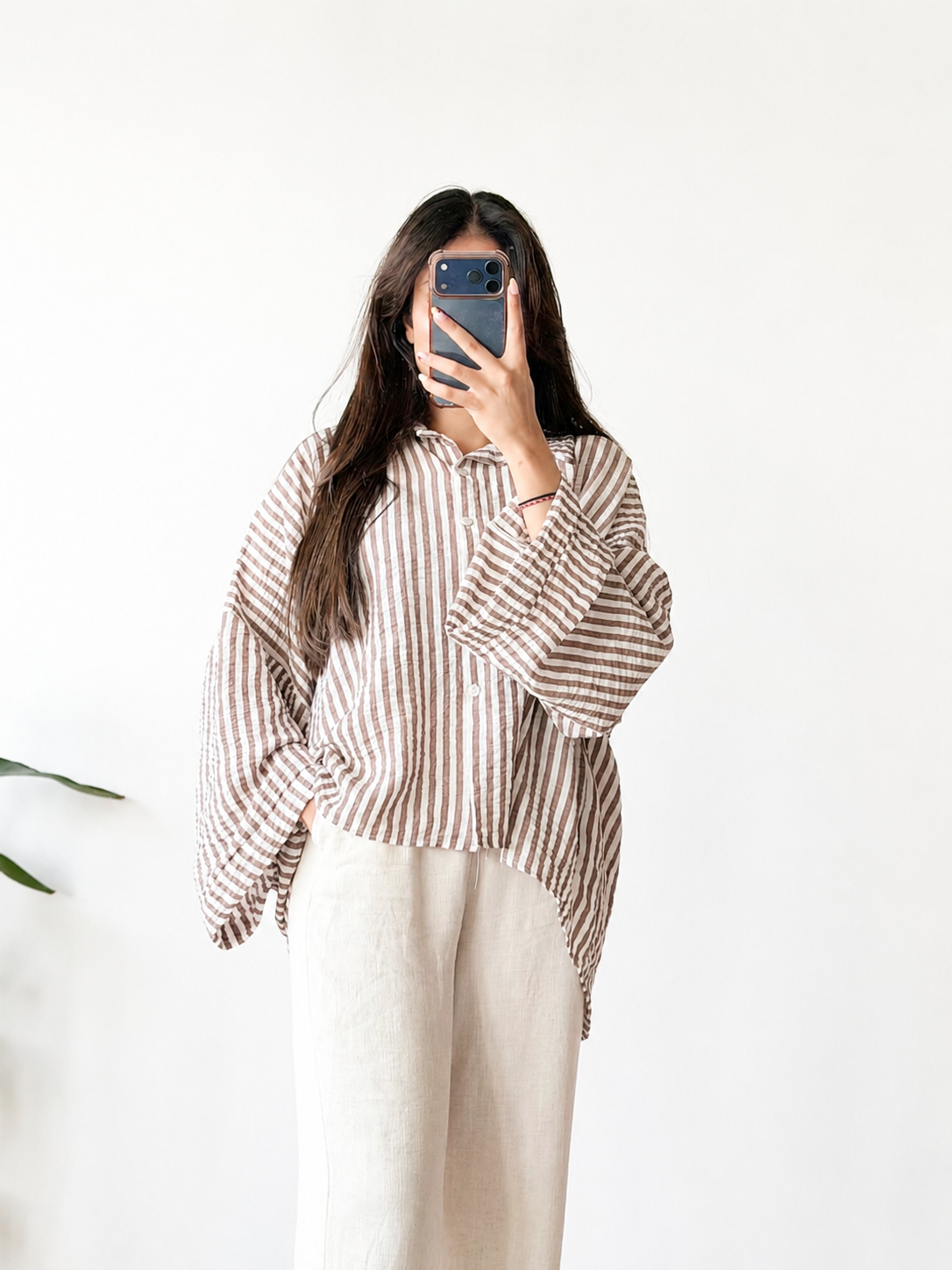 HAUT RAYÉ OVERSIZE